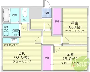 グローバル立町ビル【2階】の間取り