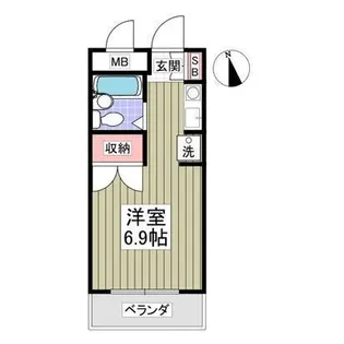 サンライズ船橋【2階】の間取り