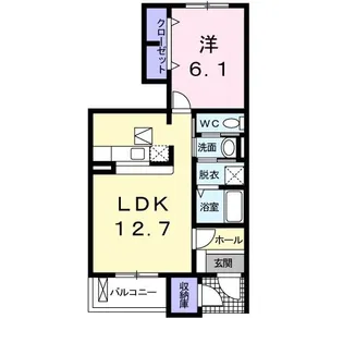 ソラボレI【1階】の間取り