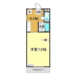 東萩ニューハイツ No.2【1階】の間取り
