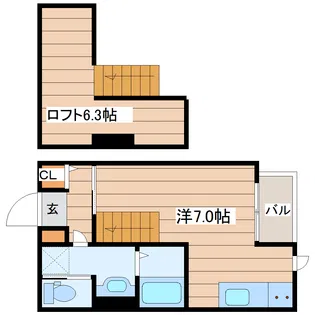 GOLAI薬師堂【1階】の間取り