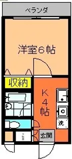 タウンヒル北口【3階】の間取り