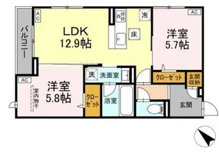 D-ROOM Rio豊田【1階】の間取り