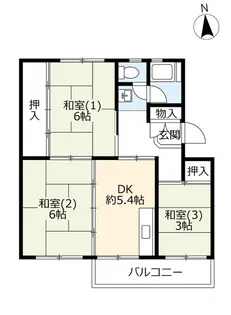UR桜丘【4階】の間取り