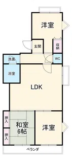 サンハイツ太平洋【2階】の間取り