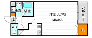 フジパレス駒川中野【3階】の間取り