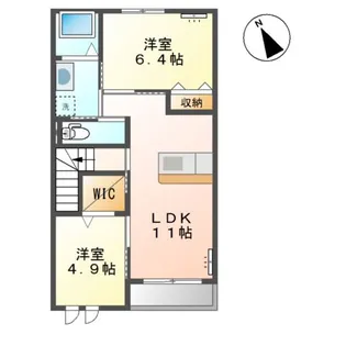 アヴニール【2階】の間取り