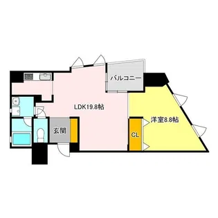 フェリシアス【3階】の間取り