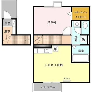 リバーサイドヒルズくさ川【2階】の間取り