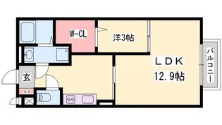 セントラルグレイス【1階】の間取り