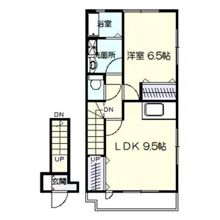 ユーミンハイツ(上諏訪町)【2階】の間取り