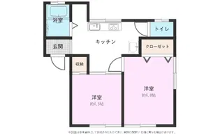 みさき荘【1階】の間取り