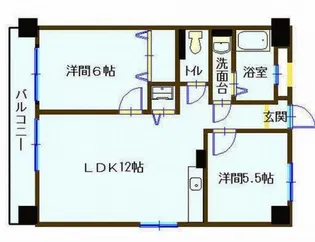 松田ハイツ【8階】の間取り
