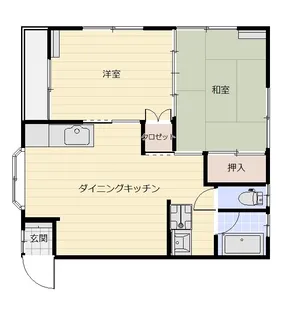サンパレス韮川III【フリーwifi付物件】【2階】の間取り