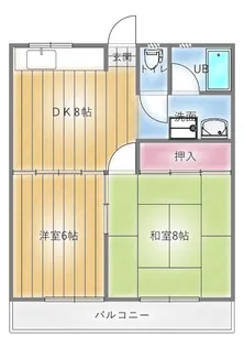 ミットハウスベル【2階】の間取り
