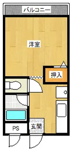 コーポサフラン【2階】の間取り