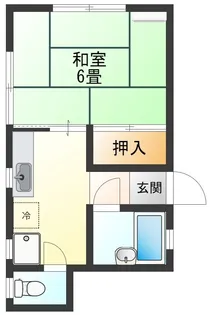 ハイツあすか【2階】の間取り