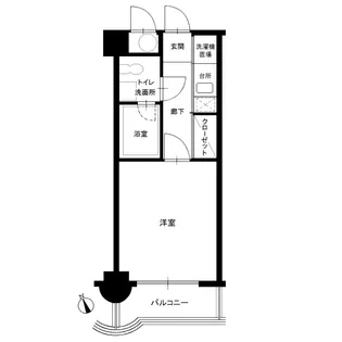 エステートモア六本松II【2階】の間取り