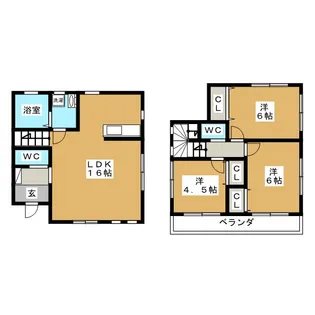 千葉県松戸市幸田5【一戸建】の間取り