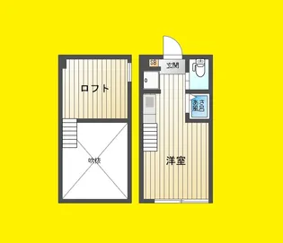 東京都中野区中央3【アパート】の間取り