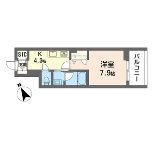 積水ハウスシャーメゾン ラ・プラス・リュミエール【2階】の間取り