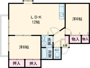 フリーデン安居野G棟【2階】の間取り