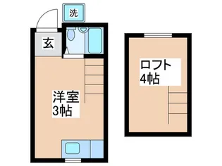 日の出ハイツ【2階】の間取り