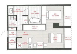 第2峯野ビル【7階】の間取り