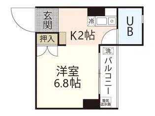 出汐Uビル【5階】の間取り