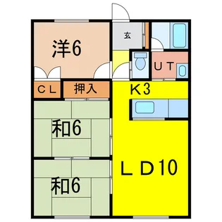 第一小山マンション【2階】の間取り