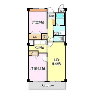 グラシューパルク【3階】の間取り