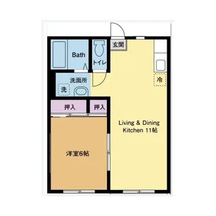 RIMOA厚木及川【1階】の間取り