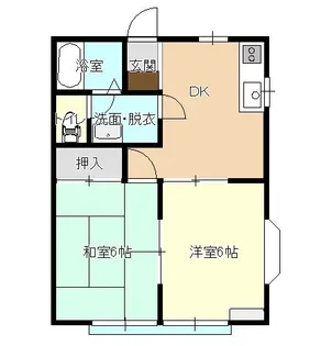 ノースウエスト【2階】の間取り