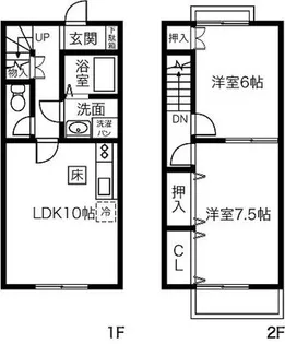 ル・シャンテ弐番館の間取り