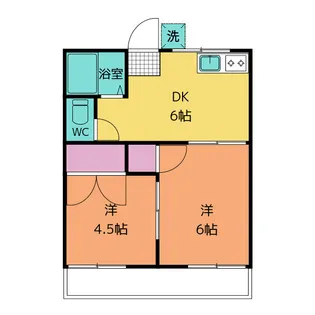 板橋荘【1階】の間取り