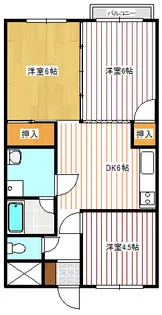 メゾン・ドゥ・富士山【2階】の間取り