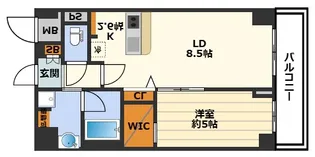 フラットレモン【8階】の間取り