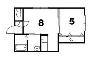 1LDKの間取り画像
