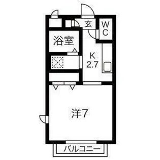 ノースエイト柏木【1階】の間取り