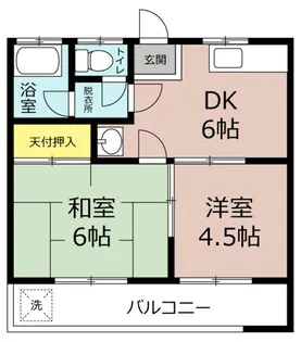 中江コーポ【2階】の間取り
