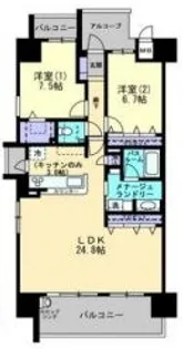 アルファステイツ倉敷阿知【7階】の間取り