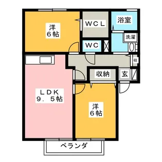 Cartier【1階】の間取り