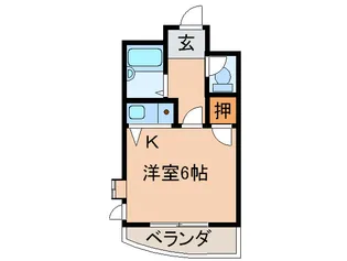 ライオネス富松【4階】の間取り
