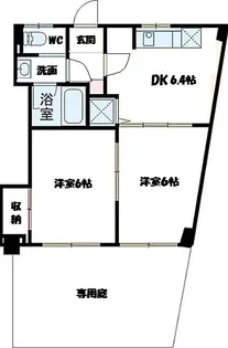 池上台コーポ【1階】の間取り