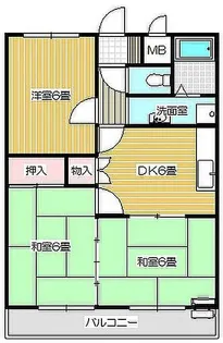 ペアパレスCHIBA【2階】の間取り