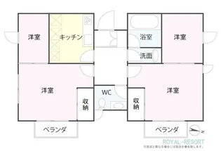 ヴィラリブラ サウス【2階】の間取り