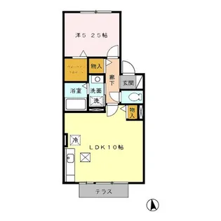 ベルドミール瑞穂 A【1階】の間取り