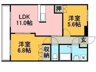 シーサイドヒルズHKII【1階】の間取り
