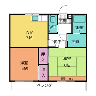 アボワールシャトー【1階】の間取り