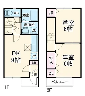 神奈川県平塚市徳延【一戸建】の間取り